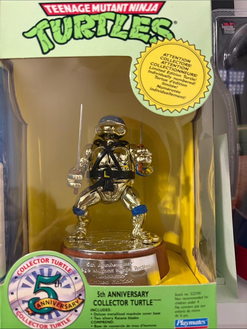 Teenage Mutant Ninja Turtles 5th Anniversary Collector Turtle - Gold/Blue